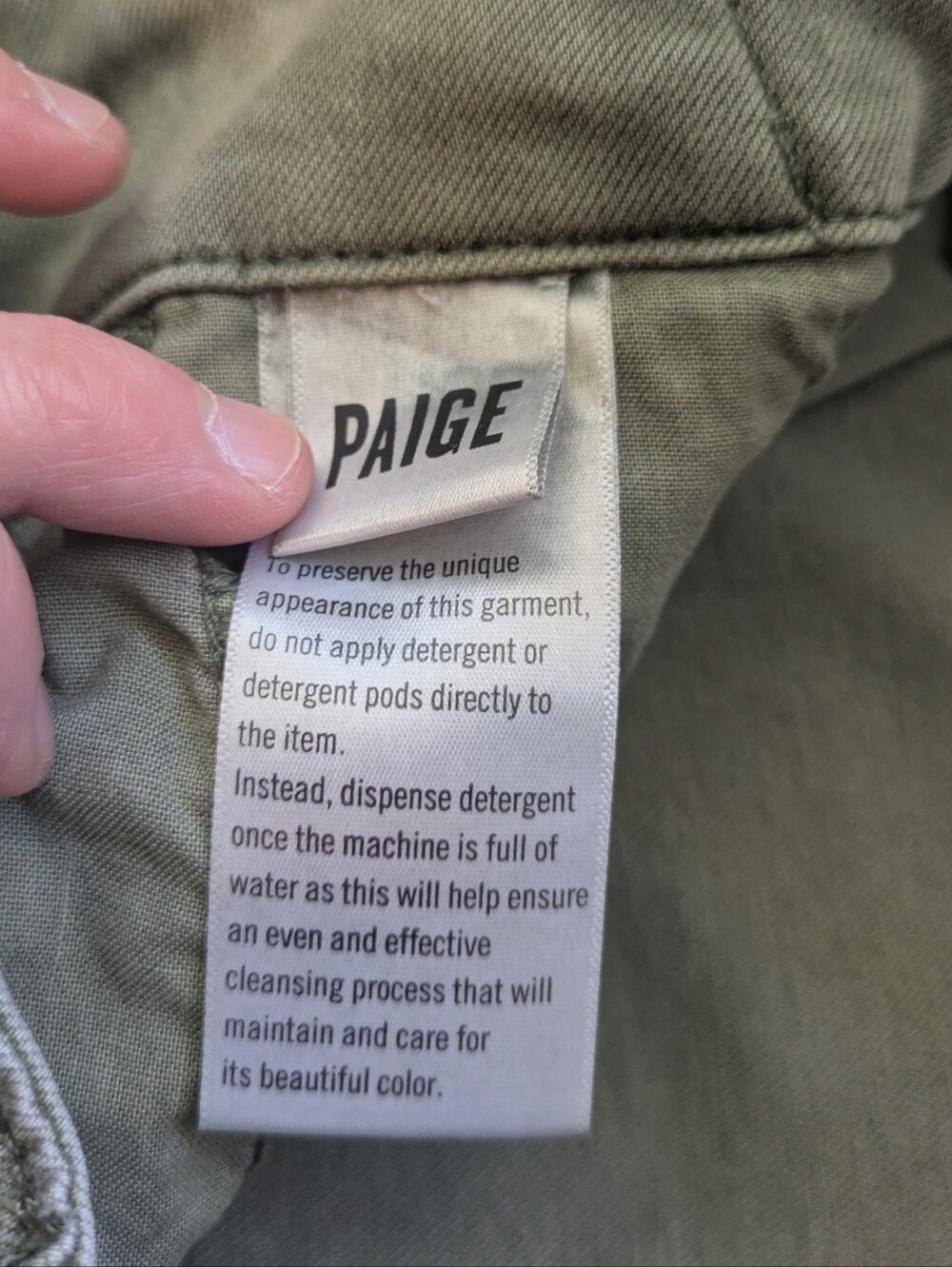 Paige Brooklyn High-Waist Cropped Wide Leg Utility Pants in Vintage Ivy Green - Picture 11 of 13